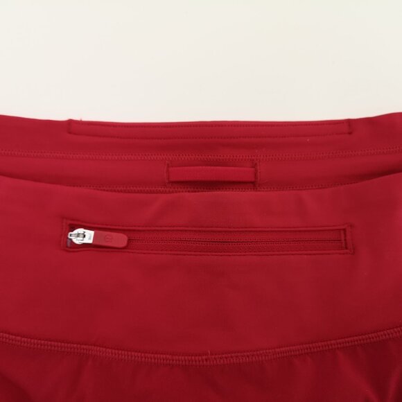 NWT LULULEMON DKRD Red LTWT Speed Up Low Rise 2.5" Lined Shorts 10 - Picture 5 of 8